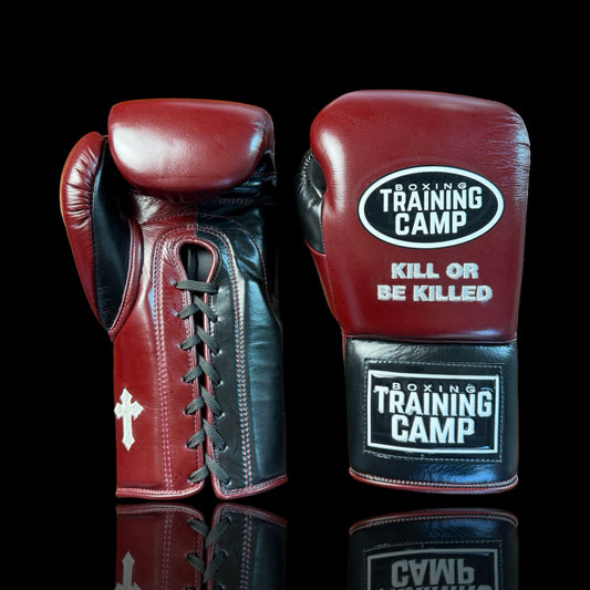 “KILL OR BE KILLED” ProOne Lace-Up Boxing Gloves