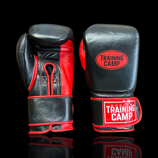 "Black/Red" ProOne Training Gloves (Velcro)