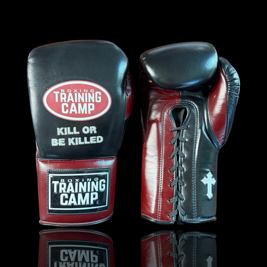 “KILL OR BE KILLED” ProOne Lace-Up Boxing Gloves
