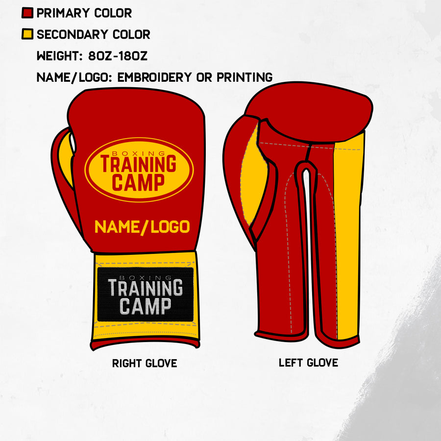 CUSTOM "ProOne" Sparring/Training Gloves (Lace Up/Velcro)
