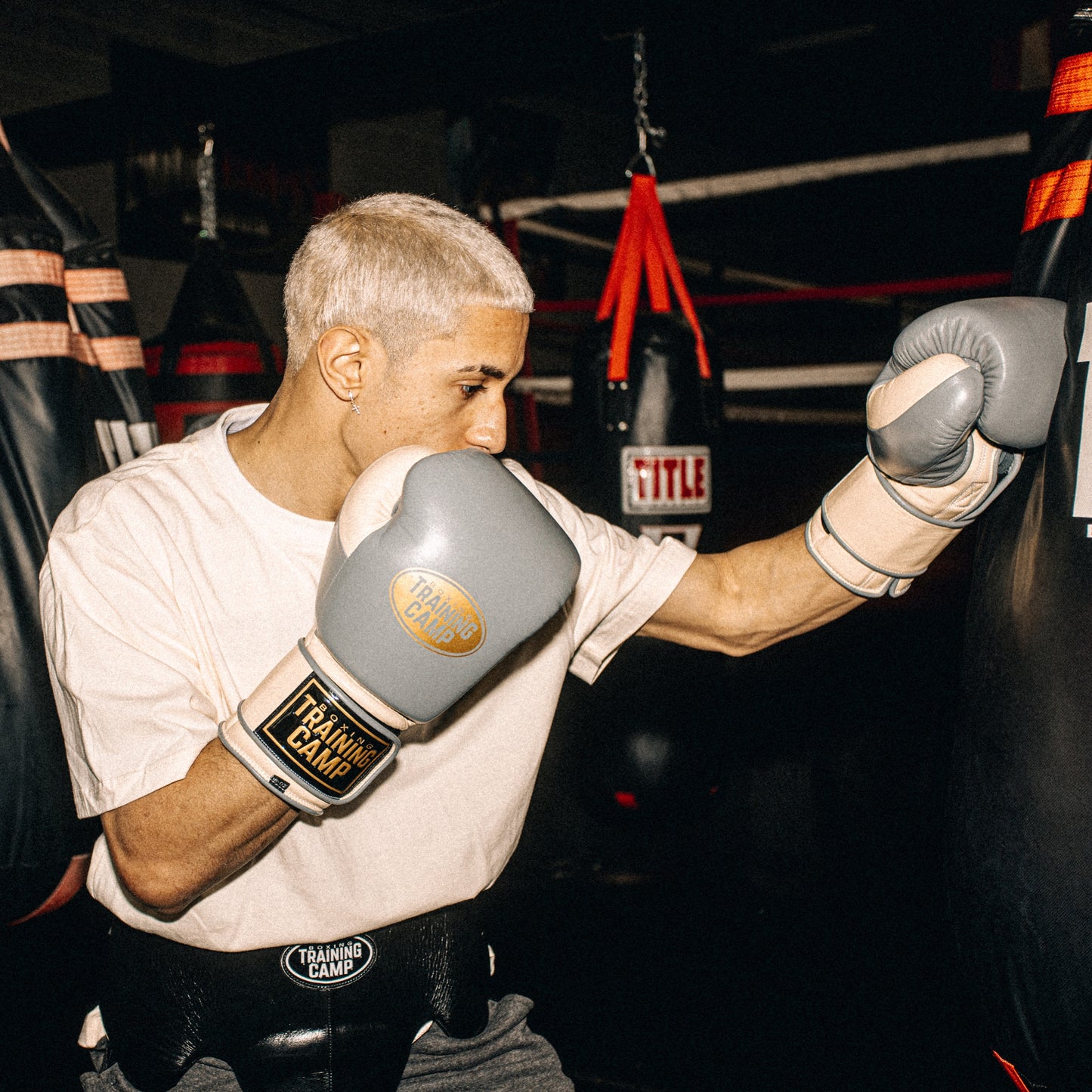 "THE CLASSIC" Gray ProOne Training Glove (Velcro)