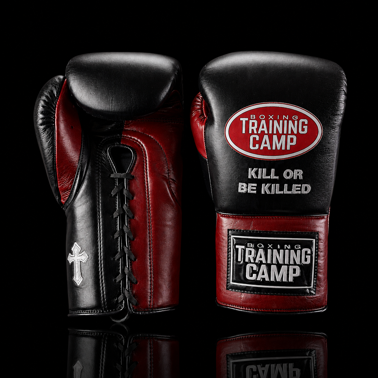 “KILL OR BE KILLED” ProOne Lace-Up Boxing Gloves