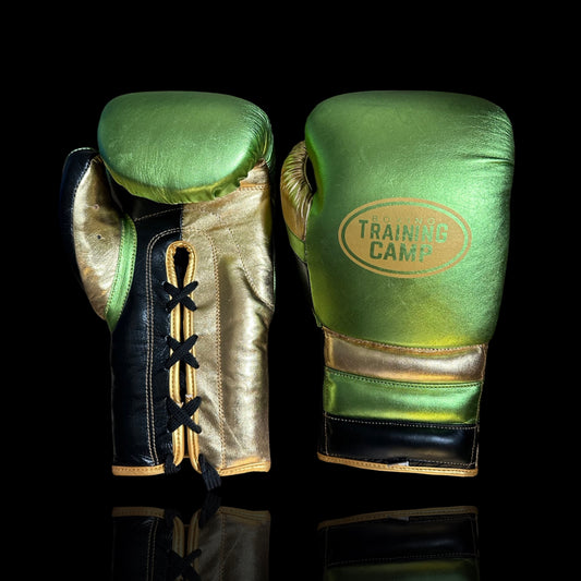 MX1 “MONEY GREEN” Sparring/Training Gloves [Lace Up]