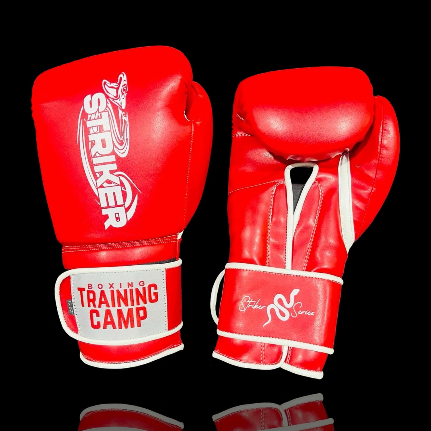 "Red/White" StrikerSeries Training Gloves (Velcro)