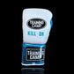 White/Blue "KILL OR BE KILLED" - ProOne - Sparring/Training Glove (LACE)