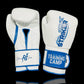 "White/Blue" StrikerSeries Training Gloves (Velcro)