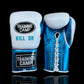 White/Blue "KILL OR BE KILLED" - ProOne - Sparring/Training Glove (LACE)