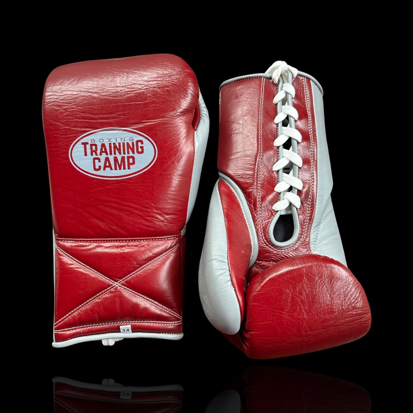 "Maroon/Grey" ProOne Sparring Glove (Lace Up)