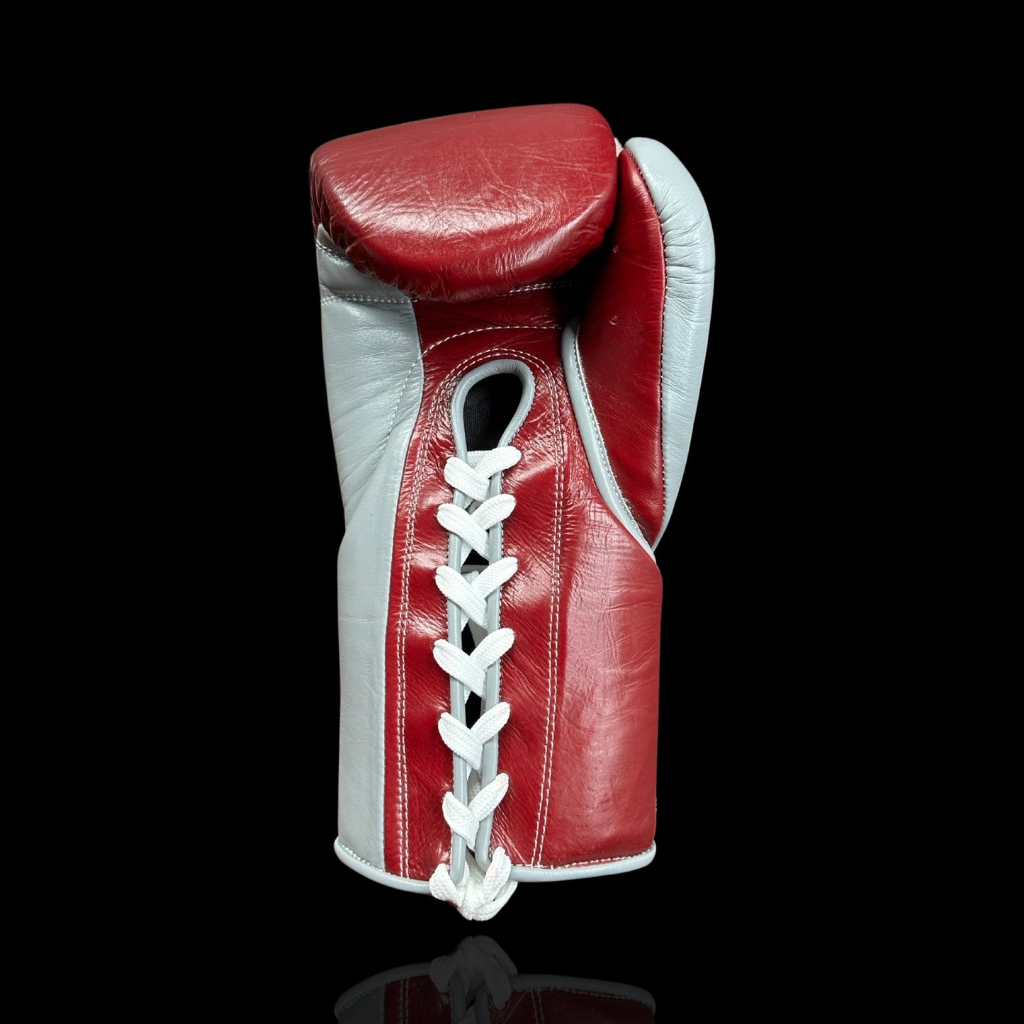 "Maroon/Grey" ProOne Sparring Glove (Lace Up)