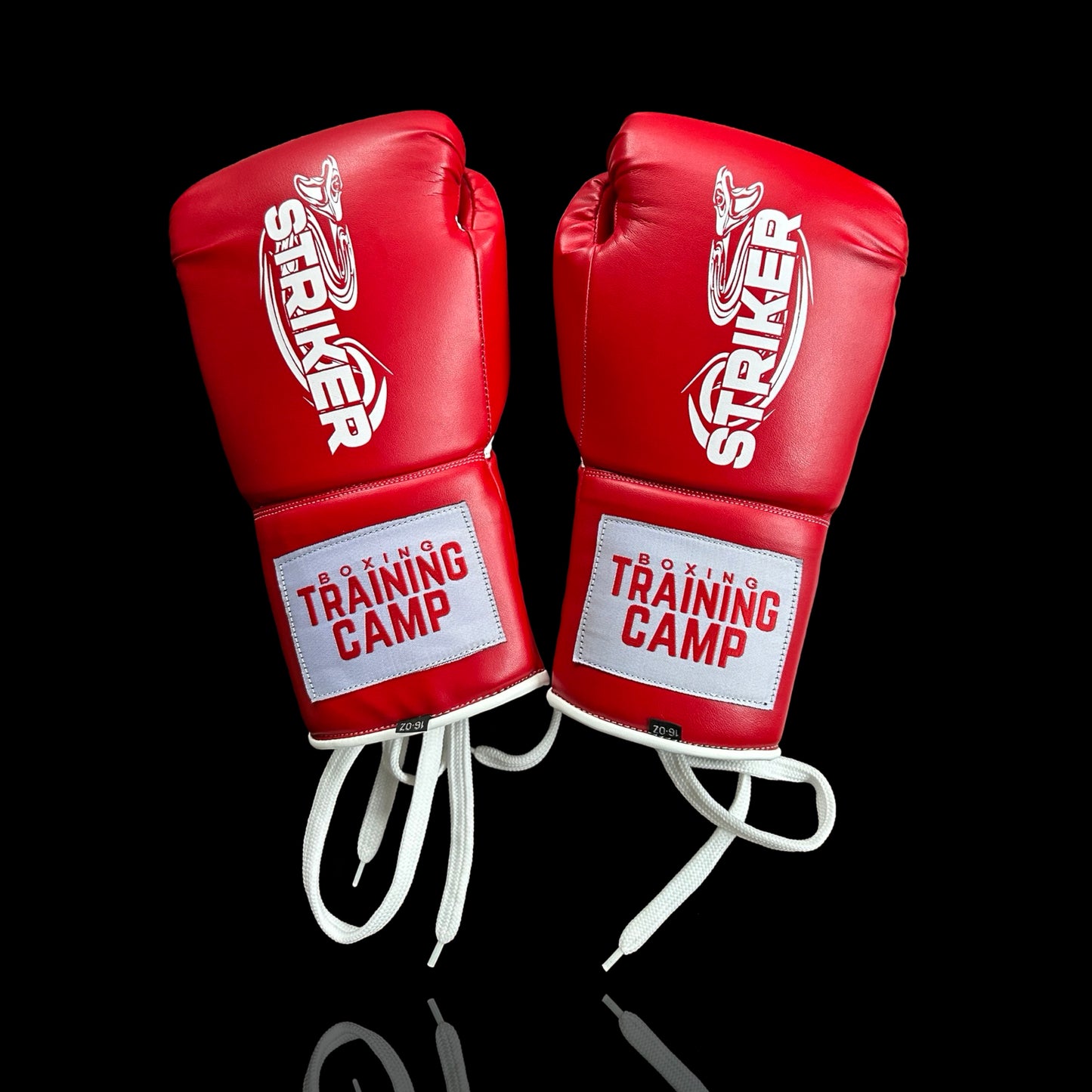 "Red/White" StrikerSeries Sparring Gloves (Lace Up) 16oz