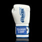 "White/Blue" StrikerSeries Training Gloves (Velcro)