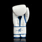 "White/Blue" StrikerSeries Training Gloves (Velcro)