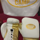 MX1 "WHITE/GOLD" Sparring/Training Gloves [Lace Up]