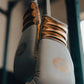 MX1 "WHITE/GOLD" Sparring/Training Gloves [Lace Up]
